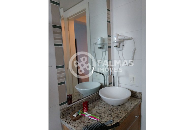 Lindo apartamento de 2 quartos com churrasqueira no centro